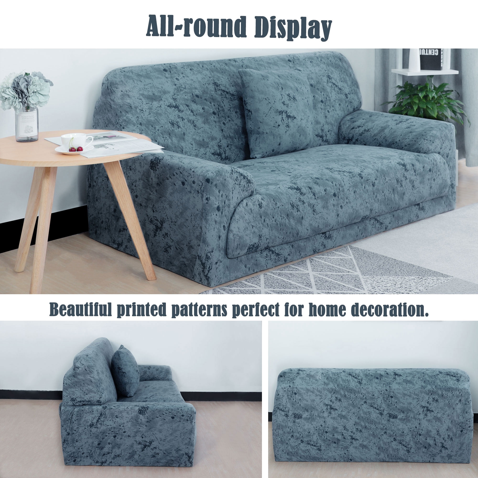 PiccoCasa Couch Covers Chair Covers Sofa Cover Stretch Sofa Slipcover Pattern 7 Loveseat-2 Seater 57"-72"