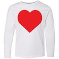 thumbnail image 3 of Inktastic Red Heart Long Sleeve Youth T-Shirt, 3 of 5