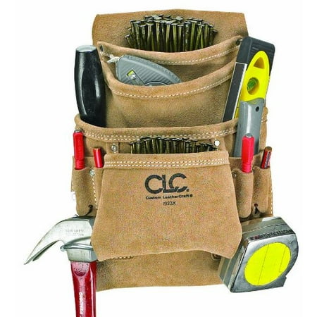 Best Carpenter's Nail and Tool Bag with Heavy Duty Suede Leather - 10