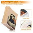 thumbnail image 5 of Yayeee Napkin Holder for Table Set of 2 Kitchen Paper Tissue Organization, Black Halloween Cat, 5 of 8