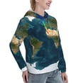 thumbnail image 6 of Haiem World Map for Women's Fashion Hoodies & Sweatshirts with Kangaroo Pocket,Hooded Sweatshirt with Eye-catching Drawstrings-X-Large, 6 of 7