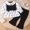 Black, variant on asjyhkr Fall Outfits for Kids Girls 2 Piece Vacation Casual Tops Ribbed Flare Leg Pants Birthday Clothes for Daily Wear(18-24 Months,Black)