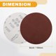 thumbnail image 5 of Ofertas Únicas 10 Pcs 6 pulgadas 320 Grano Discos de Lijado Universales - Papel de Lija Redondo con Gancho y Bucle - Papel Blanco Rojo, 5 of 6