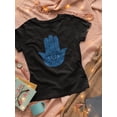 thumbnail image 3 of A Hamsa Hand Shaped T-Shirt Women -Image by Shutterstock, Female 3X-Large, 3 of 4