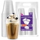 thumbnail image 1 of 50 Vasos de Plástico 12 oz (355 ml) con Tapa Tipo Domo - Vasos Transparentes de Polipropileno - Kit de 50 Vasos y 50 Tapas Berry Bloom Best Trading VTD12-1, 1 of 5