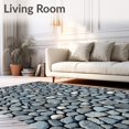 thumbnail image 2 of ODIKA 8'x10' Machine Washable Non-Slip Area Rug, Non Slip Stone Effect Bathroom High Traffic Rug, Gray, 107913, 2 of 7
