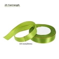 thumbnail image 2 of Wide Satin Ribbon with Gold Edges Border Grosgrain Fabric Ribbon for Gift Wrapping Wedding Bouquet Army Green 3/4 Inch x 25 Yard, 2 of 7