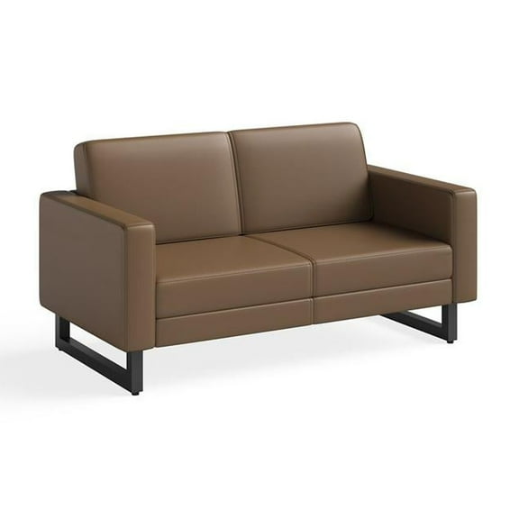 Safco Lounge Settee - Cognac