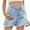 Light Blue, variant on hotojiny Jean Shorts Womens High Waisted Button Ripped Stretchy Denim Shorts Summer Frayed Casual Shorts with Pockets