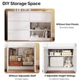 thumbnail image 2 of Ktaxon 6 Drawer Dresser with Large Storage Space Dresser Wood Dresser Storage Cabinet Drawer Organizer Chest Of Drawers, White, 2 of 8