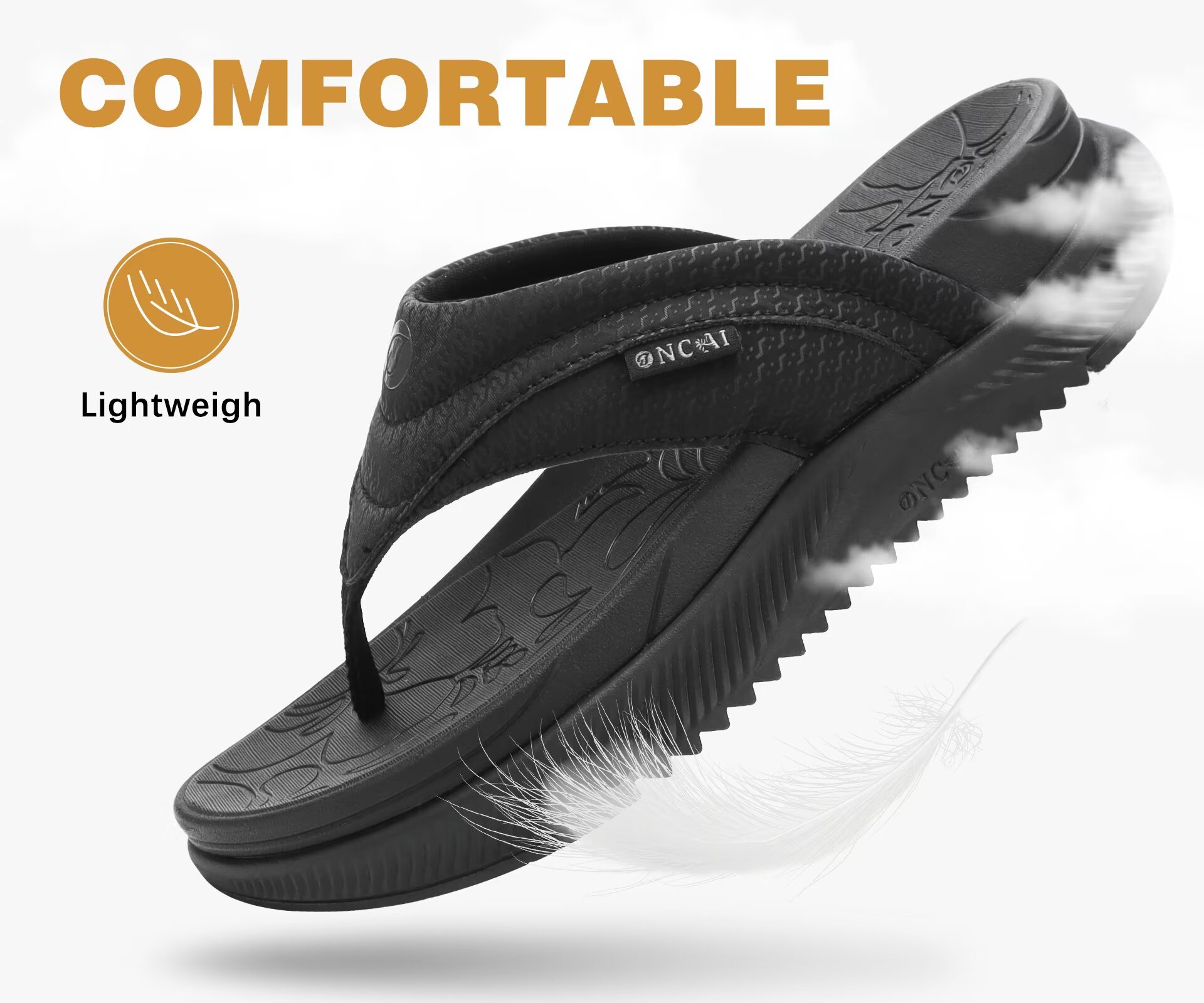 ONCAI Women's Orthopedic Flip Flops with Arch Support photo 5