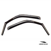 Voron Glass In-Channel Extra Durable Rain Guards for Chevrolet (Chevy) Express Van 1996-2026/GMC Savana 1996-2026, Window Deflectors, Vent Window Visors, 2 Pieces - 210217