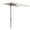 Cream White, variant on Outsunny 8ft Half Umbrella Outdoor Balcony Parasol Light Blue