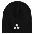 thumbnail image 5 of Boat Propeller Icon Embroidered Big Size Superior Cotton Short Knit Beanie - Black XL-3XL, 5 of 5
