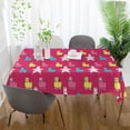 thumbnail image 5 of SKYSONIC 60"x60" Square Tablecloth with Funny Alpaca Prints, Anti-Wrinkle and Smooth Table Cloth for Kitchen/Home/Dinning Wedding Decoration, 5 of 7