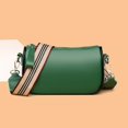 thumbnail image 2 of Bolso bandolera de PU vintage para mujer, bandolera de mensajero con correa ancha (verde), 2 of 7