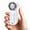 White, variant on JELLOO Portable Handheld Mini Fan, High Velocity Personal Fan with LED Display, USB Rechargeable, Mini Fan for Makeup, Travel, Outdoor, for Women Girl Gift