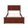 thumbnail image 4 of Madison Full Wood Foundation Bed with Matching Footboard in Walnut, 4 of 8
