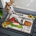 thumbnail image 3 of Bathroom Rugs 2x3 Ft, Farmhouse Cow Non Slip Area Rugs for Kitchen Bedroom Entryway, Country Sunflowers Pig Cabin Barn Wooden Washable Carpet Runner Rug Floor Mats for Bedroom Home Decor, 3 of 8