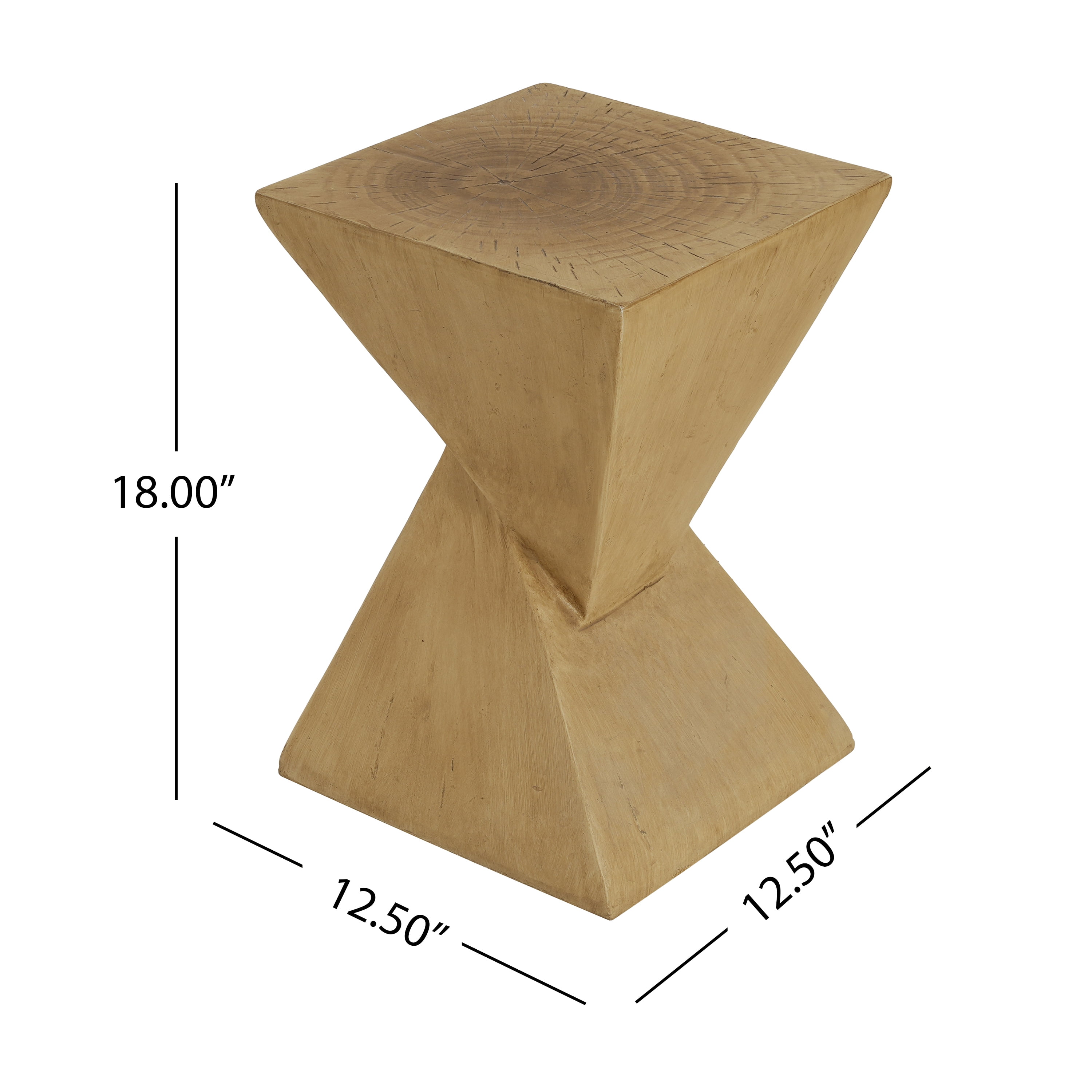 Euroco TESS Modern Side Table – Stylish End Table Compatible with Living Room, Bedroom, or Office,Versatile Home Furniture,Light Natural Color
