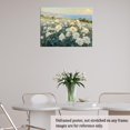 thumbnail image 4 of Spring Countryside Print Wall Art Mountain Cottage with Wildflowers and Greenery Canvas Painting Posters Room Aesthetic Decor Spring Easter Farmhouse Wall Decoration Large Frame wall art, 4 of 6