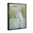 thumbnail image 3 of Stupell Industries Egret on Marsh Landscape Animals & Insects Painting Black Floater Framed Art Print Wall Art, 17 x 21, 3 of 9