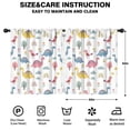 thumbnail image 2 of Blackout Kids Curtains,White Dinosaurs Birds Rainbows Pattern Childrens Insulated Curtains Set Of 2,Bedroom Essentials,Toddler Room Decor 52"x63", 2 of 5