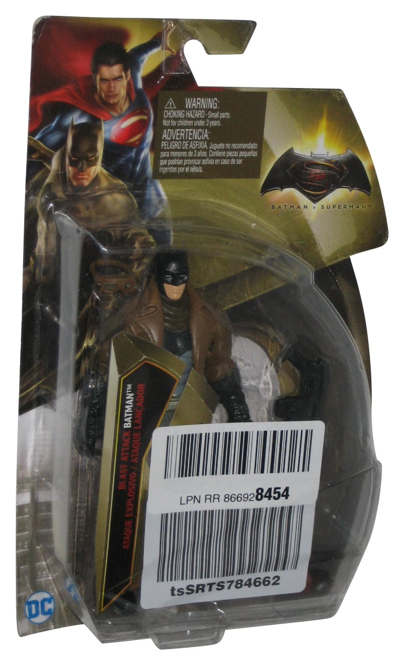 DC Comics Batman vs Superman (2015) Mattel Blast Attack Action Figure -  (UPC Sticker On Plastic) 