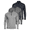 Set B, variant on 3 Pack Men's Dry Fit Quarter Zip Long Sleeve Athletic Workout Golf Shirts