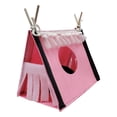 thumbnail image 2 of Tienda de campaña para hámster, casa túnel para conejos y ratas, juguete de tubo para animales pequeños, nido cálido, hábitat rosa, 2 of 14