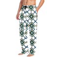 thumbnail image 2 of FORMRS Mens Pajama Pants with Pockets Cotton Sleepwear Lounge Bottoms Sizes S-2XL, Gold Geometric Pattern, 2 of 7