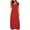 A0810-Hot Pink, variant on QUINDOS Womens Dresses Crew Neck Short Sleeve Sundress Casual Sun Dresses Summer Solid Color Loose Floor Length Maxi Womens Dresses