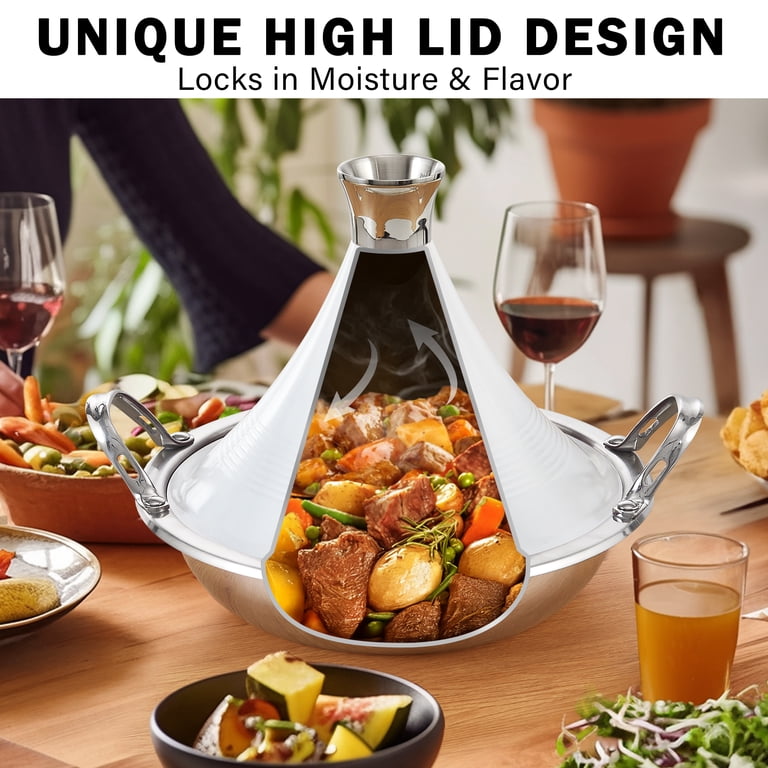 Cooks Standard Multi-ply Clad Stainless Steel Moroccan Tagine Pot