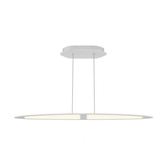 Contemporary Linear Led Chandelier with Frosted Acrylic 0.25 X 5.5 inches Chandeliers Bailey Street Home 79-Bel-2772782