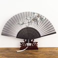 thumbnail image 1 of Ventilador Antiguo Plegable De Estilo Chino Bailar Verano Femenino Japonés Complejo Clásico Diario Barato, 1 of 4