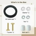 thumbnail image 2 of RV Toilet Seal Kit, RV Toilet Gasket Compatible for 300 310 320 Series, RV Toilet Seal Replacement with Mounting Hardware, Toilet Accessories for RVs, Boats, Camper Trailers, 2 of 6