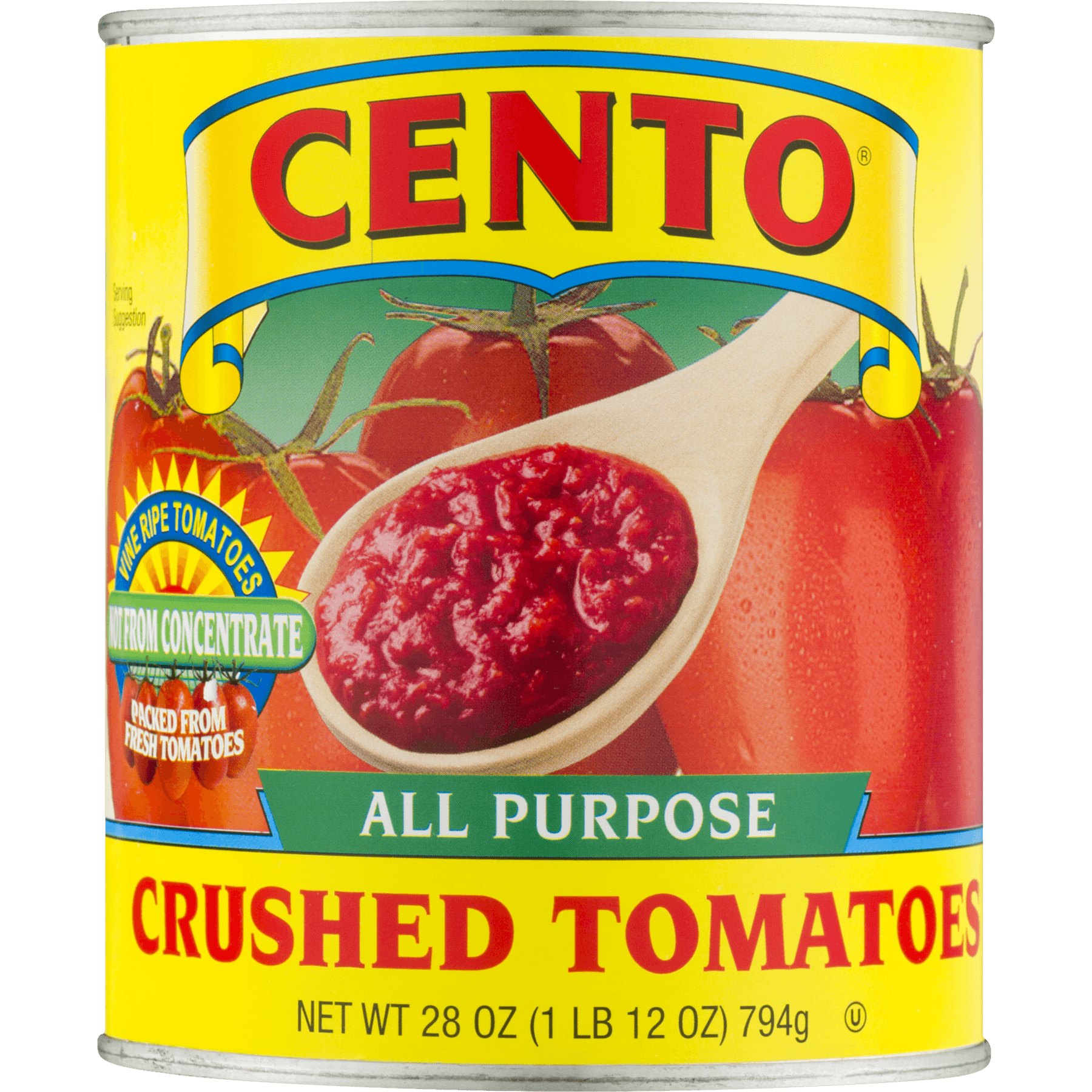 Cento All Purpose Crushed Tomatoes 28 Oz (Pack of 4)