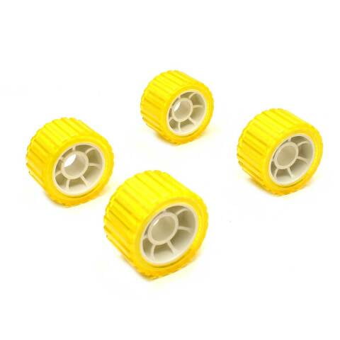 Tie Down Boat Trailer Rollers 86144-1b | Amber 5 Inch (Set of 4)
