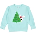 thumbnail image 2 of Inktastic Christmas Bunny, White Bunny, Christmas Tree, Xmas Toddler Sweatshirt, 2 of 4