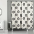 thumbnail image 2 of Creative Products Black Polka Dots on White 71x74 Shower Curtain, 2 of 2