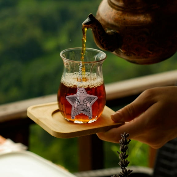 OUNONA 3pcs Reusable Tea Infuser For Loose Tea Stainless Steel Tea Strainer Fine Mesh Tea Ball Cute Tea Infuser With Chain For Loose Leaf Tea And Seasonings