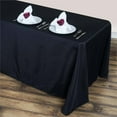 thumbnail image 2 of Efavormart 90x156" BLACK Wholesale Rectangle Polyester Round Corner Linen Wedding Party Restaurant Tablecloth, 2 of 9