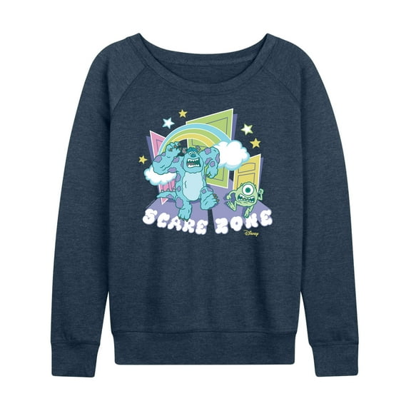 Monsters Inc. - Scare Zone In The Clouds  - Women's Lightweight French Terry Long Sleeve Shirt