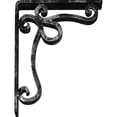 thumbnail image 4 of Ekena Millwork 2"W x 7 1/2"D x 10"H Orleans Wrought Iron Bracket, (Triple center brace), Antiqued Silver, 4 of 8