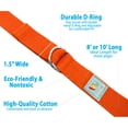 thumbnail image 3 of Wacces D-Ring Buckle Cotton Yoga Straps Bands - Best for Stretching - Orange - 8 Feet, 3 of 5