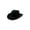 Black, variant on Western Cowboy Hat for Women and Men, Unisex Big Wide Brim Felt Hats for Cowboys and Cowgirls (Black)