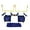Blue, variant on QB54 - The Ultimate Football Yard Game Set, Outdoor Football Toss for Tailgating, Backyard, Beach, Park, Tournaments, Sports Training, Score Touchdowns, Kick Field Goals (Black Game Set)