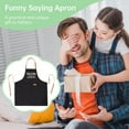 thumbnail image 4 of Chef Apron for Men, Funny Saying Apron, BBQ Cooking Apron, Men's Cooking Apron with 3 Pockets, Unique Gift for Father Husband Boyfriend, Black, 4 of 6