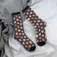 thumbnail image 5 of Hirioo Holiday Gingerbreads Pattern Adult Middle Tube Socks Breathable Sock Non-Pilling,Contrasting Color Design, 5 of 6