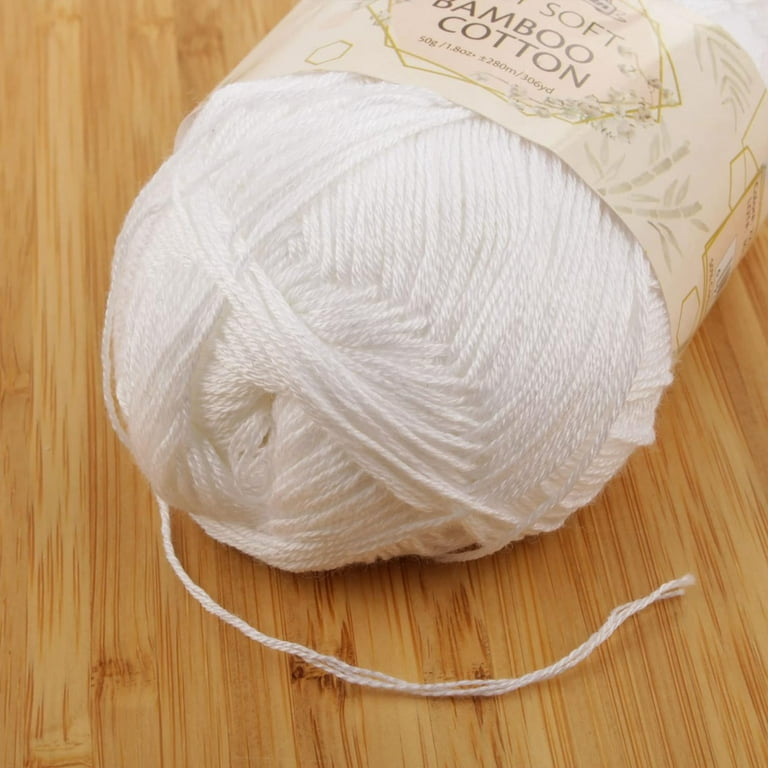 250g/pc White Non Bleached Original Ecology Healthy Cotton Knitted Yarn  Baby Natural Soft Yarn for Crocheting Knitting - AliExpress